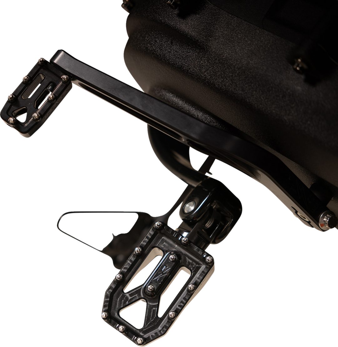 THRASHIN SUPPLY CO. Aggressor Foot Pegs - Rear - Black - HD '72-'25 TSC-2022-1-D