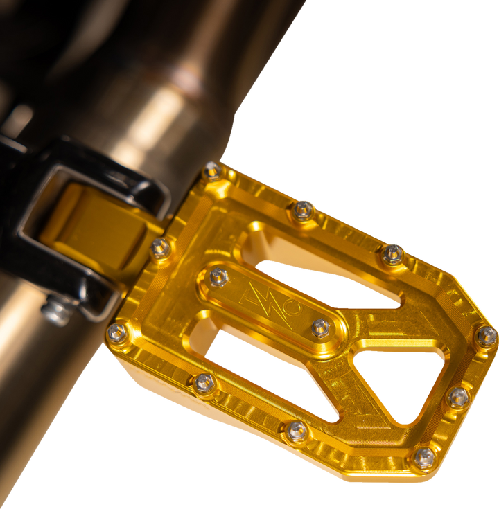 THRASHIN SUPPLY CO. Aggressor Foot Pegs - Rear - Gold - HD '72-'25 TSC-2022-5-D