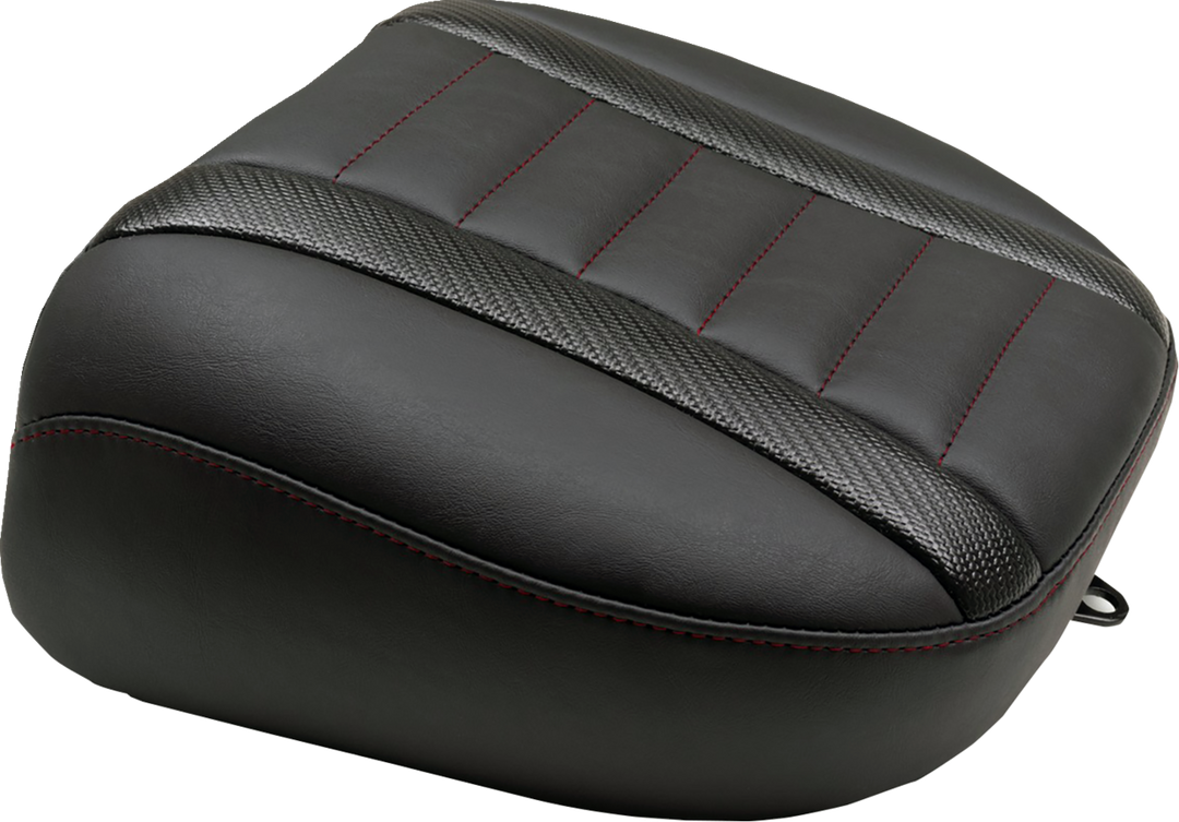 MUSTANG Deluxe Touring Passenger Seat - Dark Cherry Stitch - FLT/FLH '23-'25 88402DC