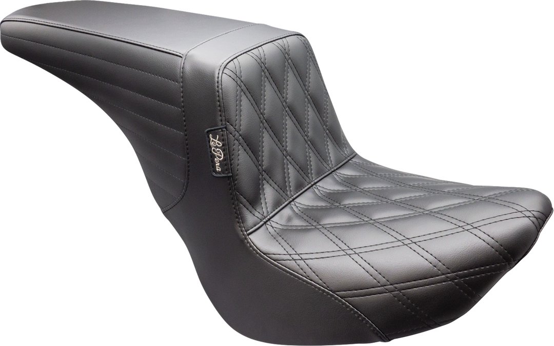 LE PERA Kickflip Up Front Seat - Double Diamond - Black - FL/FX '18-'25 LYU-590DD