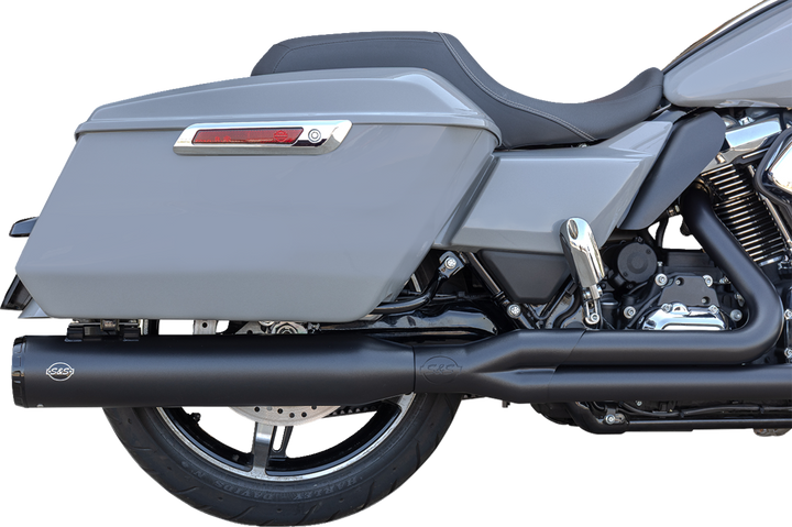 S&S CYCLE 2-into-1 GNX Exhaust System - Race Only - Guardian Black - Touring 550-1167
