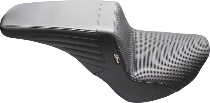 LE PERA Kickflip Up Front Seat - Basketweave - Black - FL/FX '18-'25 LYU-590BW