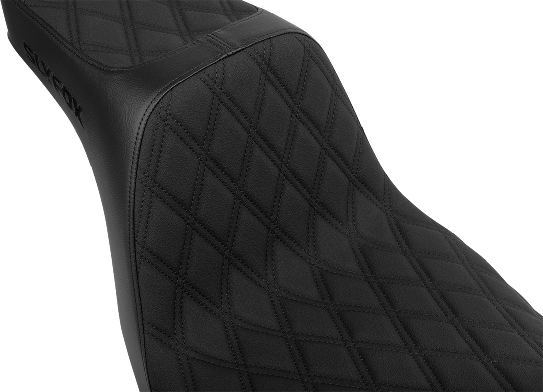 SLYFOX High Noon Seat - Double Diamond - Black Logo - Black Stitch - FL/FX '18-'25 4701C-SlyFox
