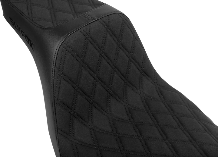 SLYFOX High Noon Seat - Double Diamond - Black Logo - Black Stitch - FL/FX '18-'25 4701C-SlyFox
