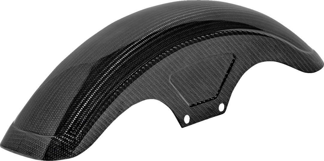 SADDLEMEN Front Fender - Carbon Fiber/Gloss - Dyna/Sportster CF-8-0003