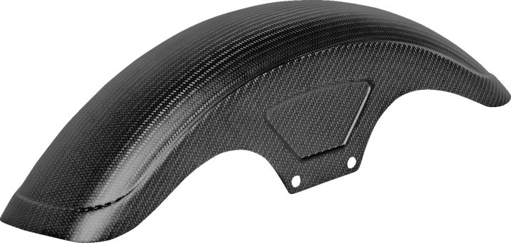 SADDLEMEN Front Fender - Carbon Fiber/Matte - Dyna/Sportster CF-8-0003M
