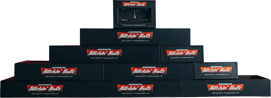 TRASK Bitchin' Bolts Hardware Kit - Titanium - M8 - Complete Driveline TM-1050