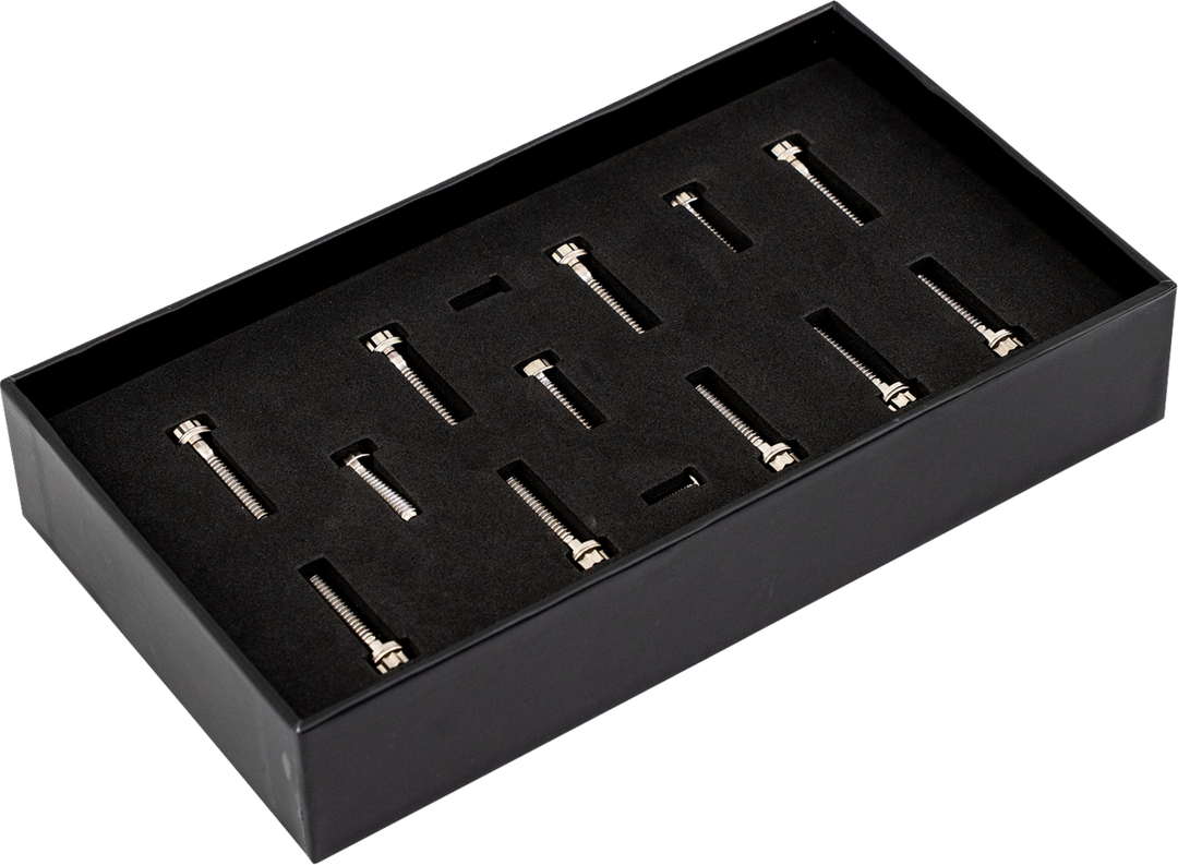 TRASK Bitchin' Bolts Hardware Kit - Titanium - M8 - Cam Cover TM-1050-C