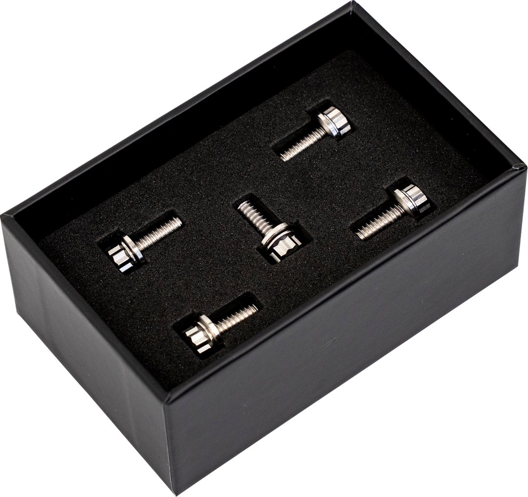 TRASK Bitchin' Bolts Hardware Kit - Titanium - M8 - Derby Cover TM-1050-A