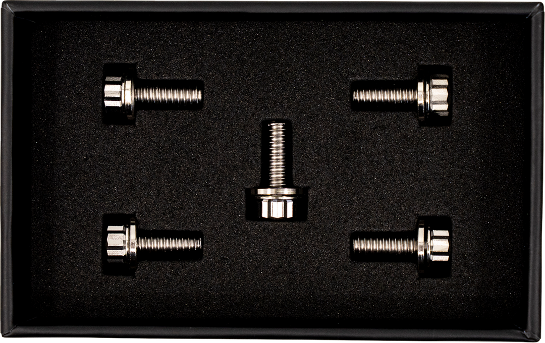 TRASK Bitchin' Bolts Hardware Kit - Titanium - M8 - Derby Cover TM-1050-A