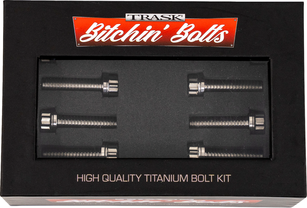 TRASK Bitchin' Bolts Hardware Kit - Titanium - M8 - Lifter Block TM-1050-B