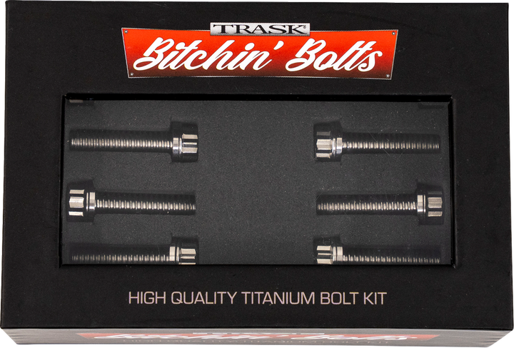 TRASK Bitchin' Bolts Hardware Kit - Titanium - M8 - Lifter Block TM-1050-B