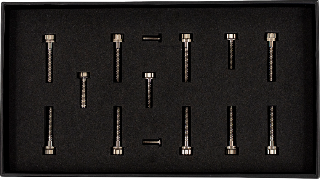 TRASK Bitchin' Bolts Hardware Kit - Titanium - M8 - Cam Cover TM-1050-C