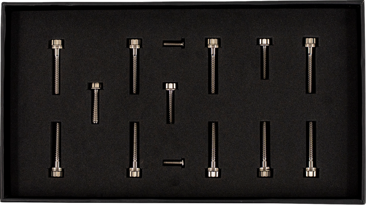 TRASK Bitchin' Bolts Hardware Kit - Titanium - M8 - Cam Cover TM-1050-C