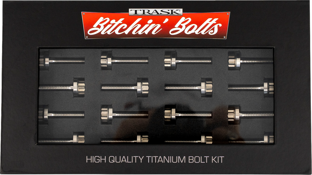 TRASK Bitchin' Bolts Hardware Kit - Titanium - M8 - Rocker Box TM-1050-D