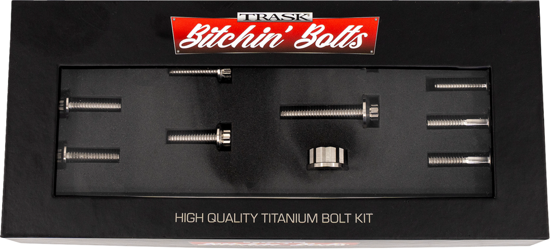 TRASK Bitchin' Bolts Hardware Kit - Titanium - M8 - Motor Mount TM-1050-E