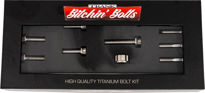 TRASK Bitchin' Bolts Hardware Kit - Titanium - M8 - Motor Mount TM-1050-E