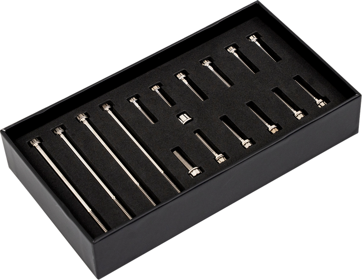 TRASK Bitchin' Bolts Hardware Kit - Titanium - M8 - Primary Cover TM-1050-G