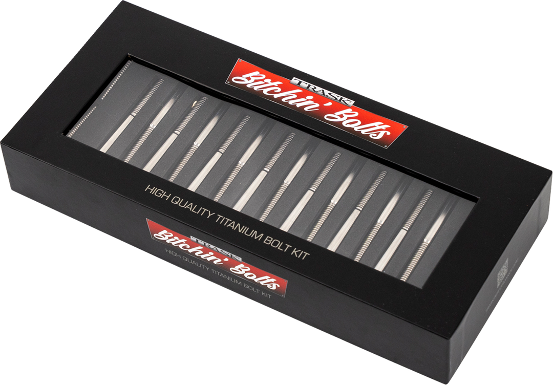 TRASK Bitchin' Bolts Hardware Kit - Titanium - M8 - Crankcase TM-1050-H