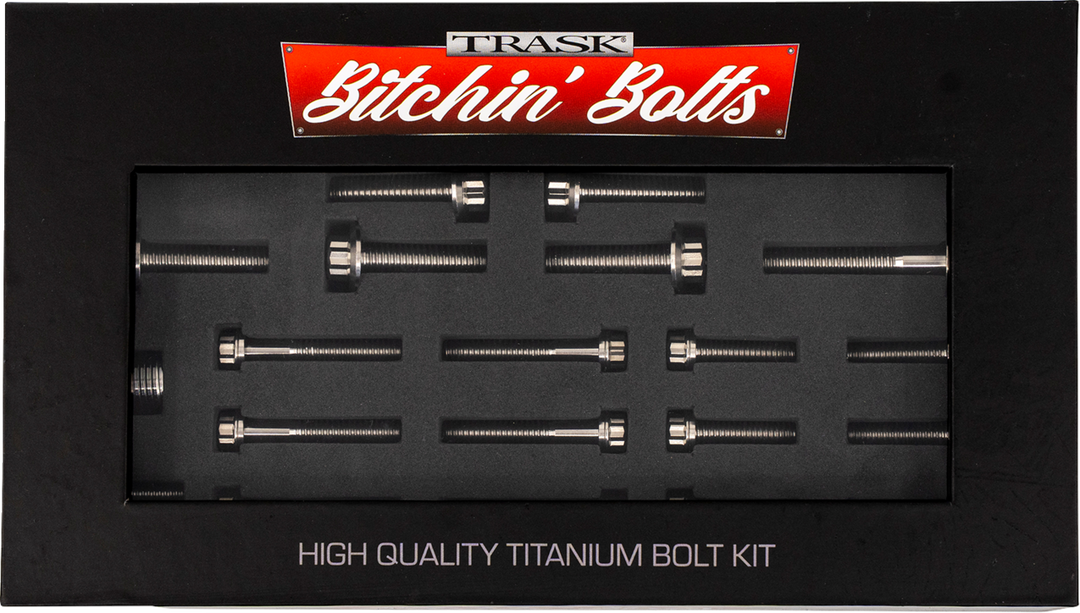 TRASK Bitchin' Bolts Hardware Kit - Titanium - M8 - Transmission TM-1050-I