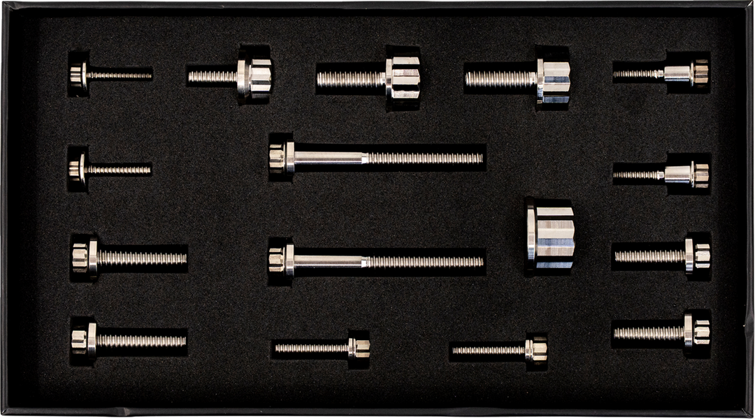 TRASK Bitchin' Bolts Hardware Kit - Titanium - M8 - Peg Mount TM-1050-F