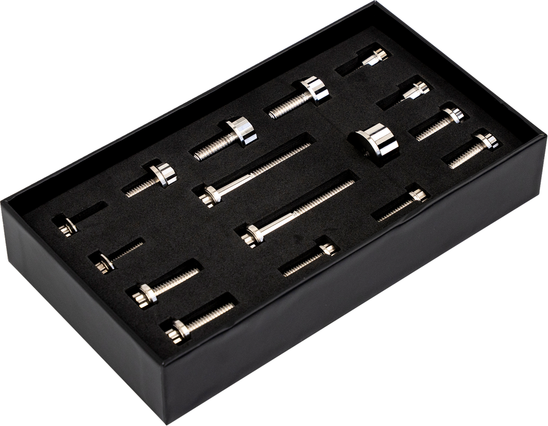 TRASK Bitchin' Bolts Hardware Kit - Titanium - M8 - Peg Mount TM-1050-F