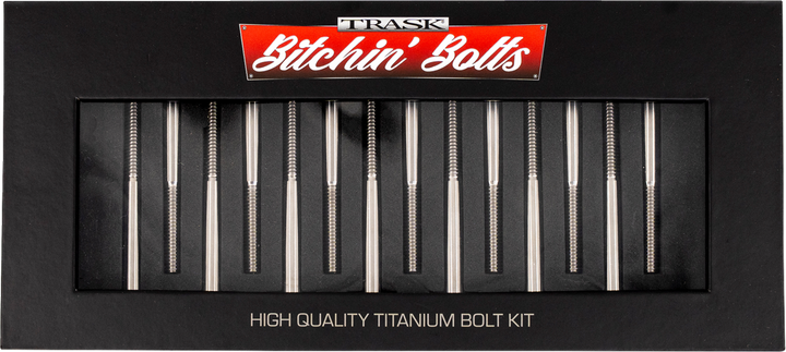 TRASK Bitchin' Bolts Hardware Kit - Titanium - M8 - Crankcase TM-1050-H