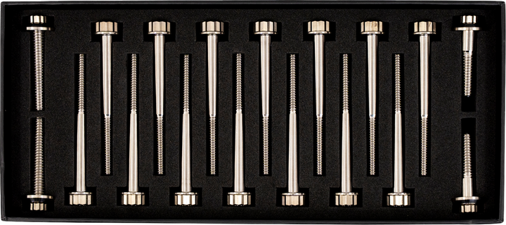 TRASK Bitchin' Bolts Hardware Kit - Titanium - M8 - Crankcase TM-1050-H
