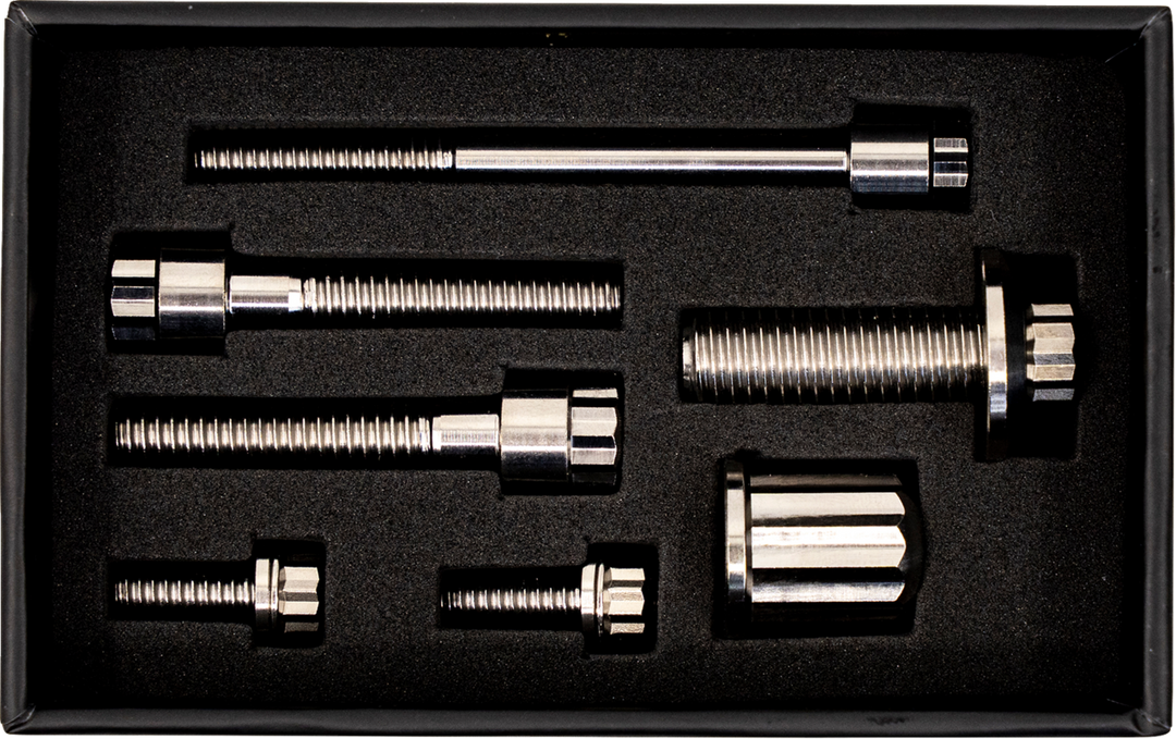 TRASK Bitchin' Bolts Hardware Kit - Titanium - M8 - Coil and Horn TM-1050-J