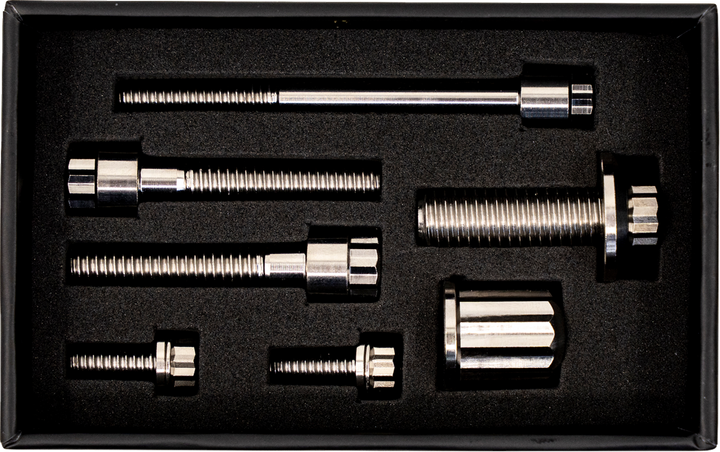 TRASK Bitchin' Bolts Hardware Kit - Titanium - M8 - Coil and Horn TM-1050-J
