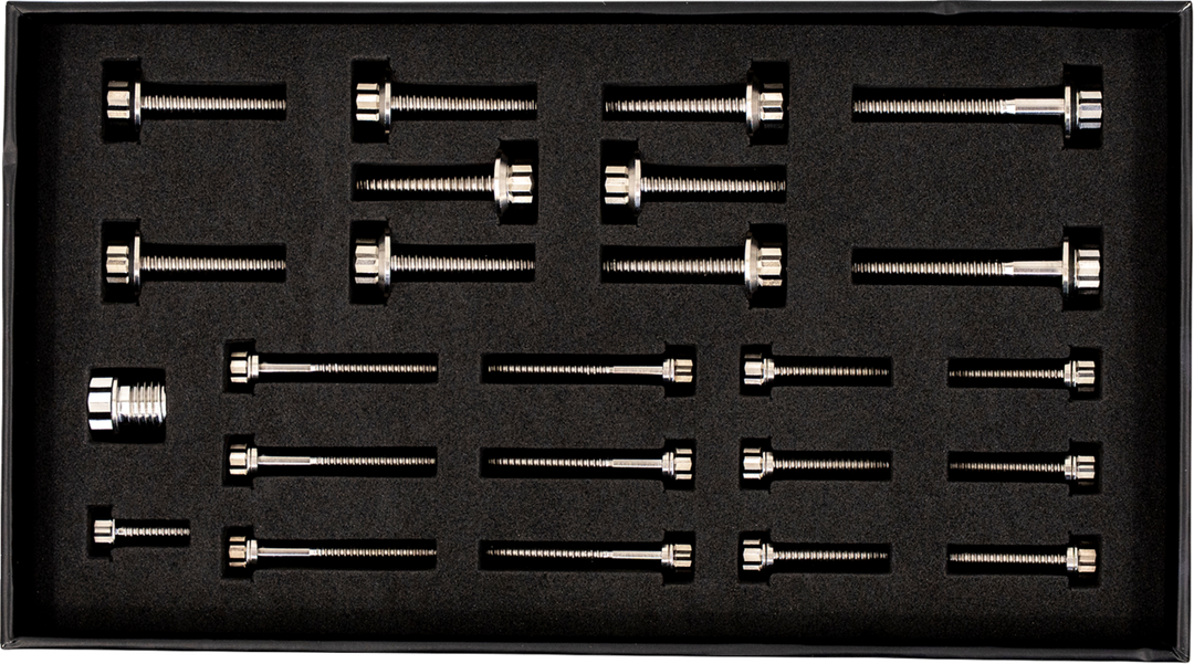 TRASK Bitchin' Bolts Hardware Kit - Titanium - M8 - Transmission TM-1050-I