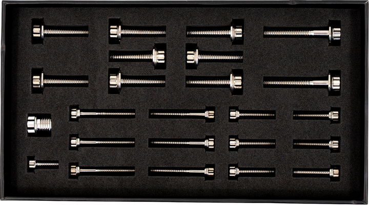 TRASK Bitchin' Bolts Hardware Kit - Titanium - M8 - Transmission TM-1050-I