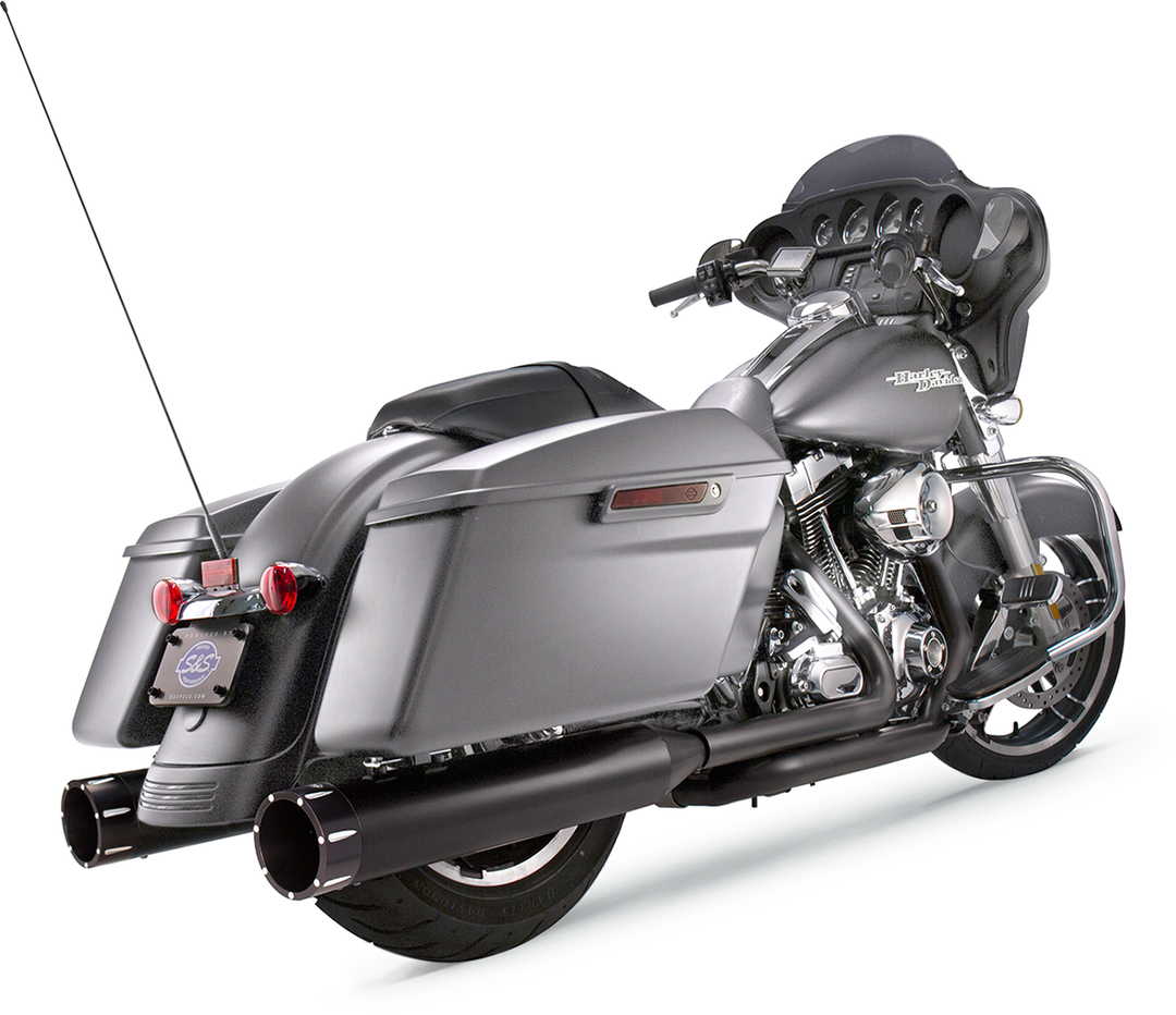 S&S CYCLE 4-1/2" MK45 Performance Mufflers - Black Tracer 550-0670