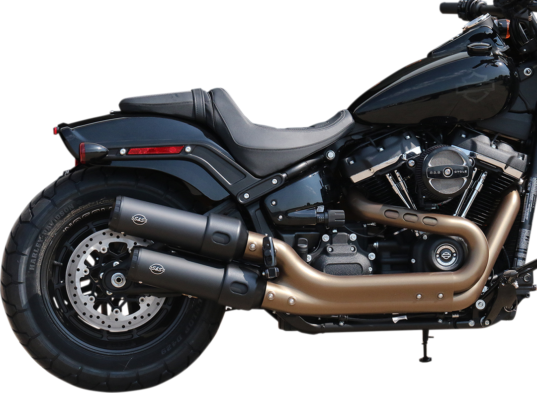 S&S CYCLE Grand National Slip-On Mufflers - Guardian Black - FXFB 550-0734