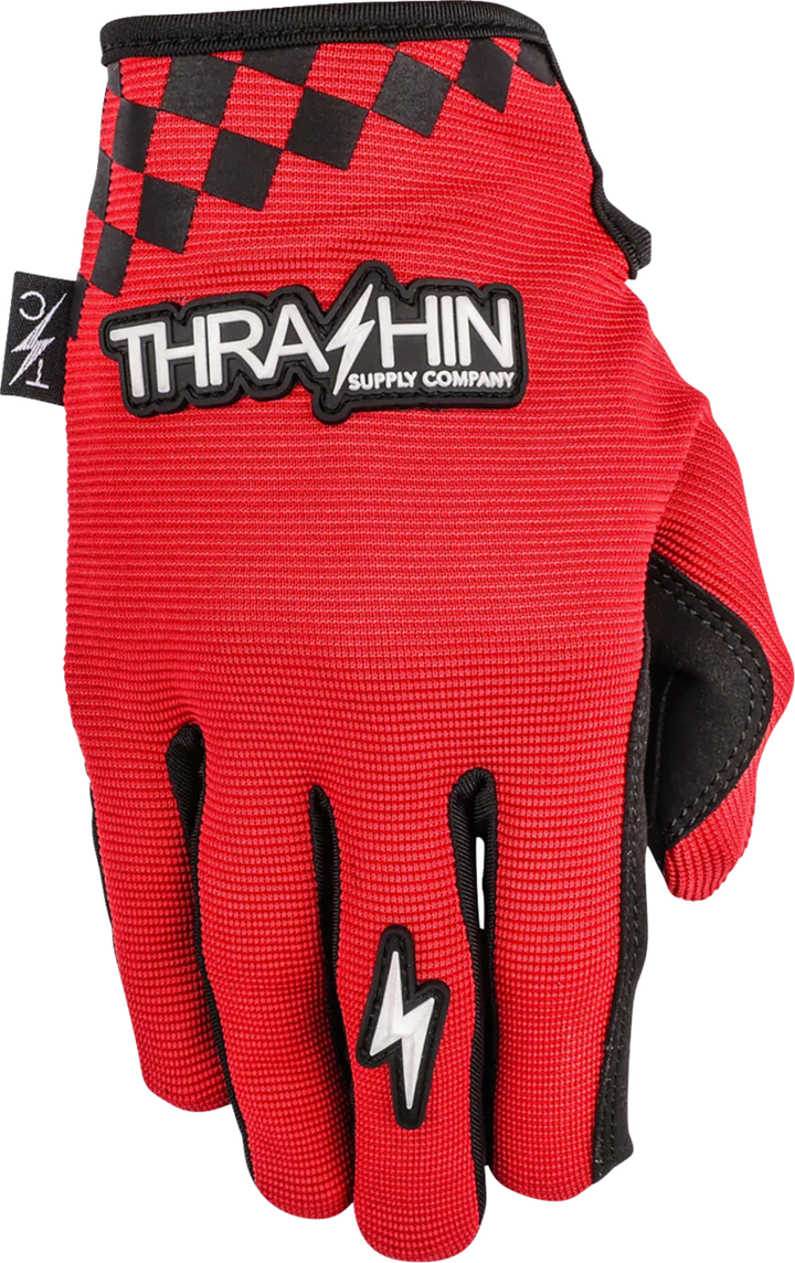 THRASHIN SUPPLY CO. Go Fast Stealth Gloves - Red - XL SV1-18-11