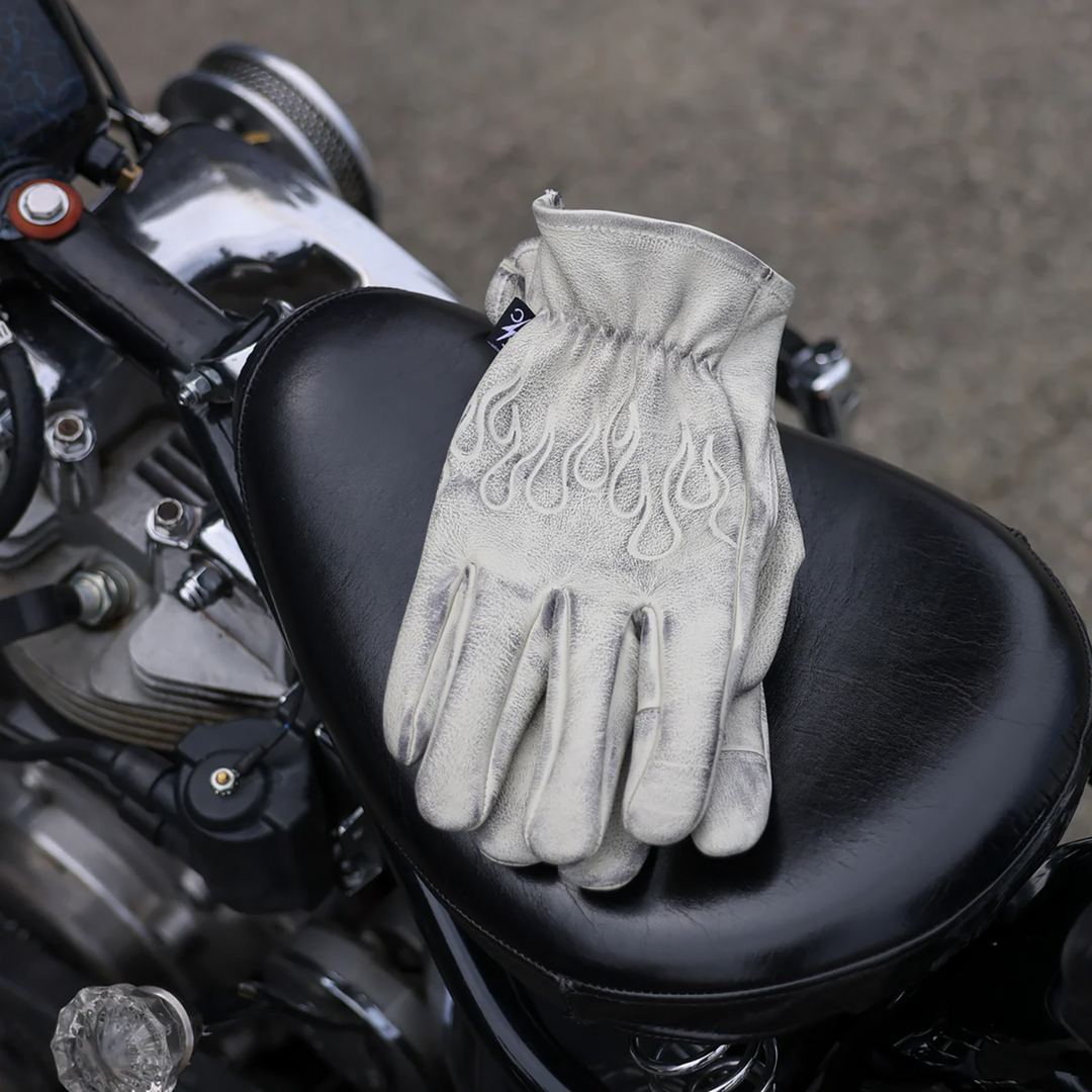 THRASHIN SUPPLY CO. Roper Leather Gloves - Bone White - 3XL TRG-00-13