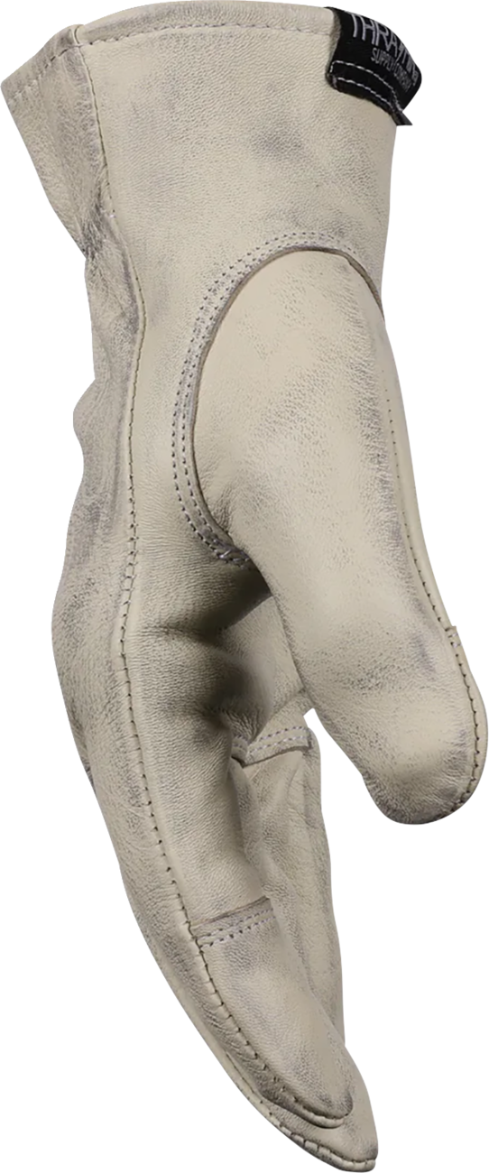 THRASHIN SUPPLY CO. Roper Leather Gloves - Bone White - Medium TRG-00-09