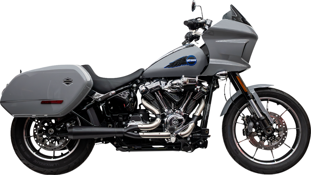 TRASK 2-into-1 Assault Exhaust System - Black - Softail M8 TM-5054BK