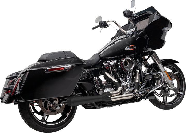 TRASK 2-into-1 Assault Exhaust System - Black - Touring M8 TM-5011BK