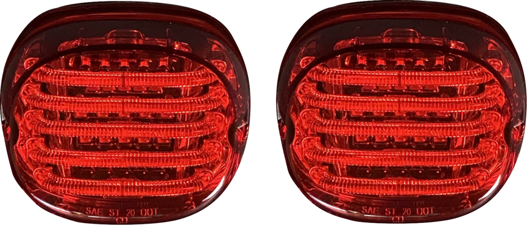 CUSTOM DYNAMICS ProBEAM® LED Taillight - Squareback - Red TRIKE-KIT-2R