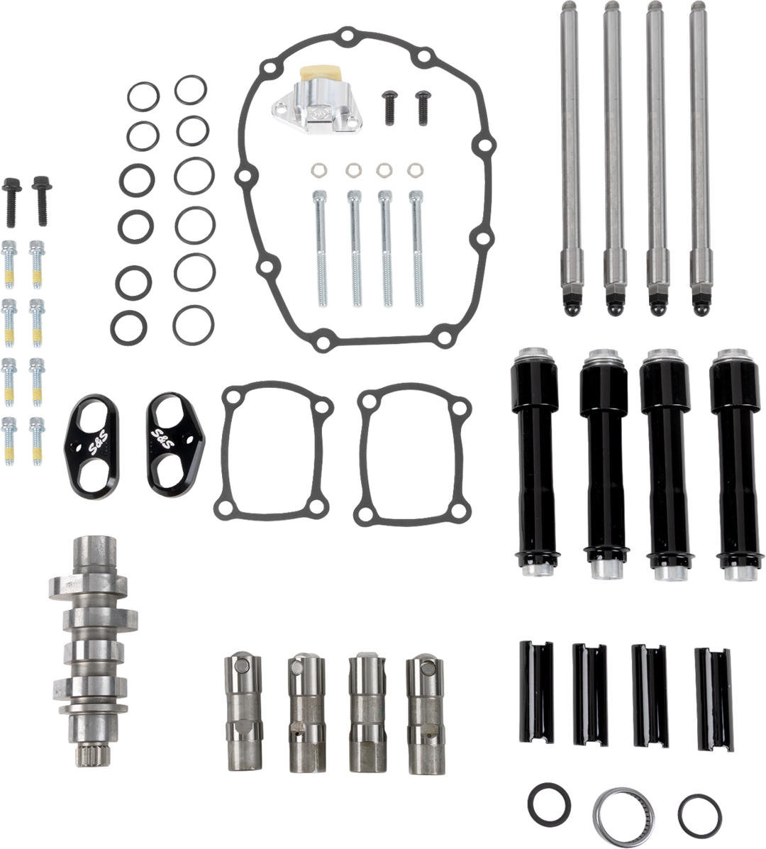 S&S CYCLE Camshaft Kit - 496 Chain Drive - Black Pushrod Tubes - M8 310-1410