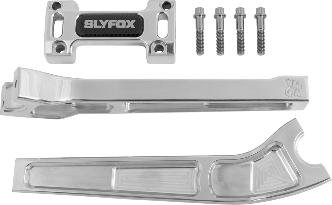 SLYFOX Handlebar Riser Kit - Pullback - 1-1/8" Clamping - 10" Rise - Black SF-1004-10-B