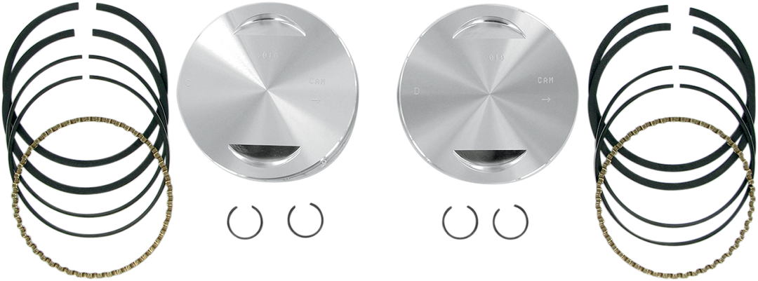 S&S CYCLE Piston Kit - For 113" Super Sidewinder® - 4.000" - +0.010" 92-1411