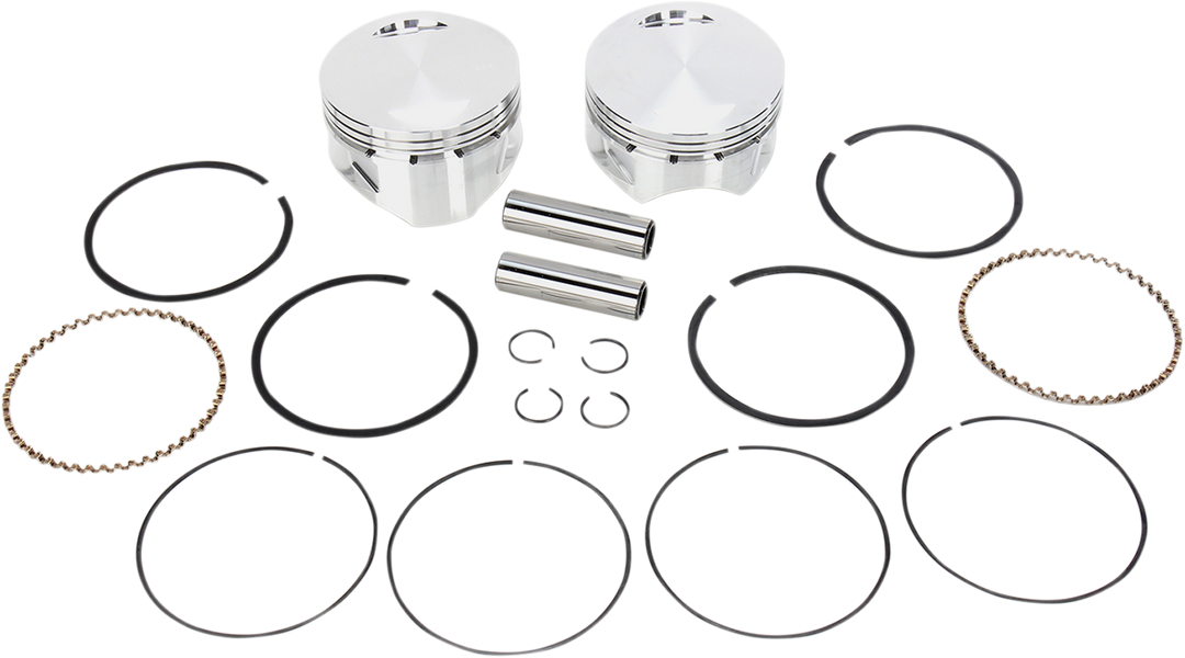 S&S CYCLE Piston Kit - For 113" Super Sidewinder® - 4.000" - +0.020" 92-1412