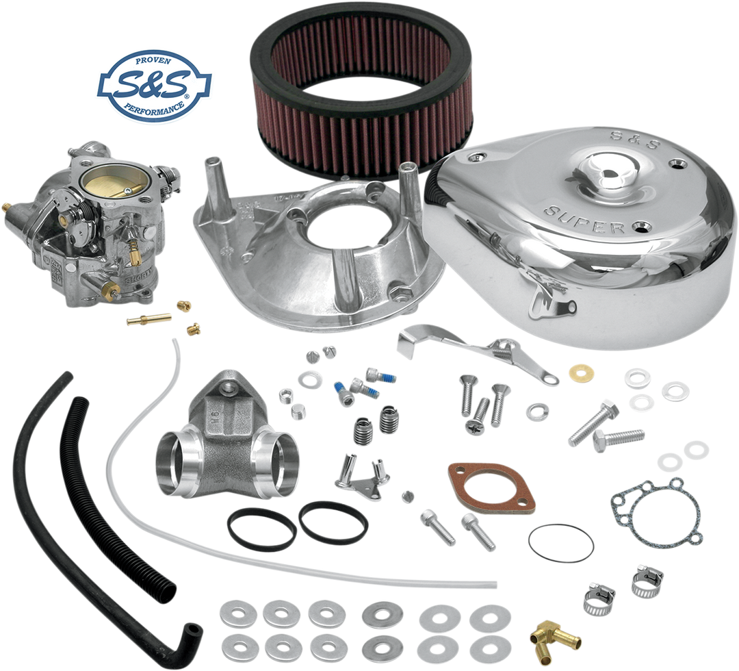 S&S CYCLE Super E Carburetor Kit with Manifold - Sportster 11-0408