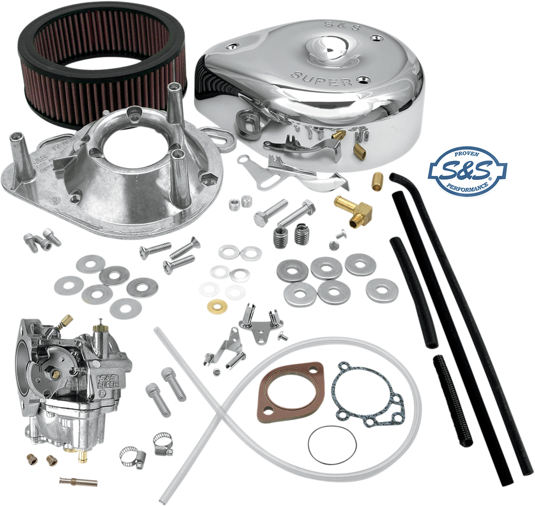 S&S CYCLE Super E Carburetor Kit without Manifold - Evolution Big Twin 11-0440