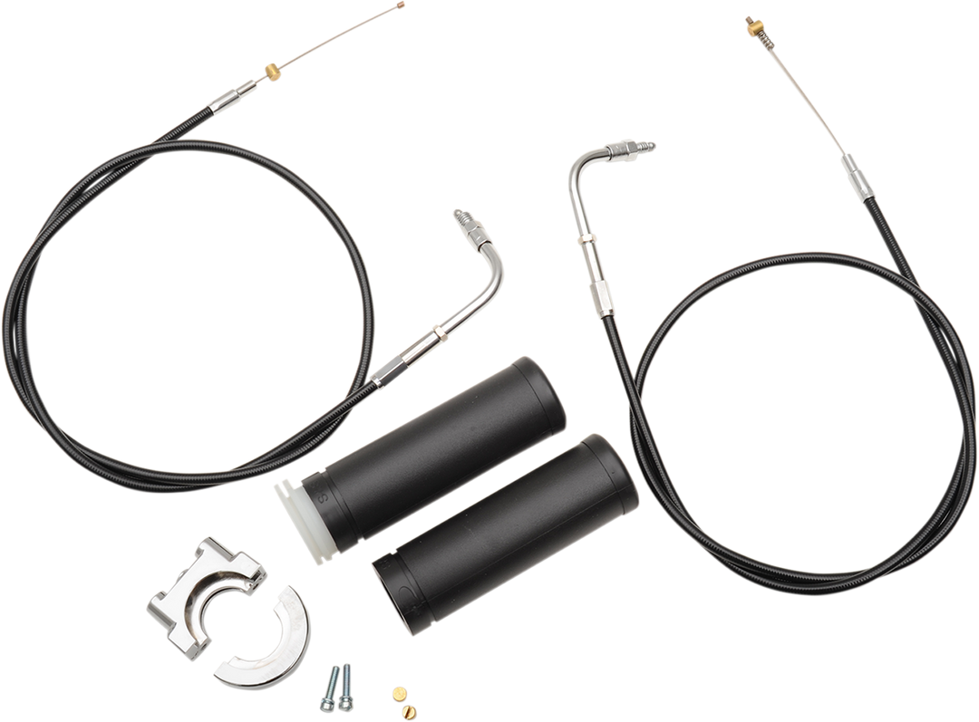 S&S CYCLE Dual-Cable Throttle Assembly Kit - 39" - E&G Carbs 19-0448
