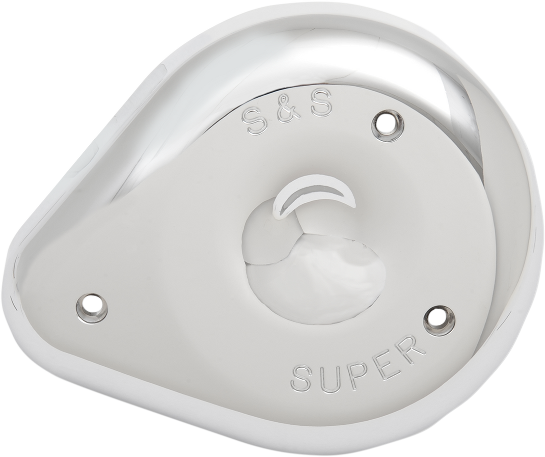 S&S CYCLE Teardrop Air Cleaner Cover - Chrome 17-0378