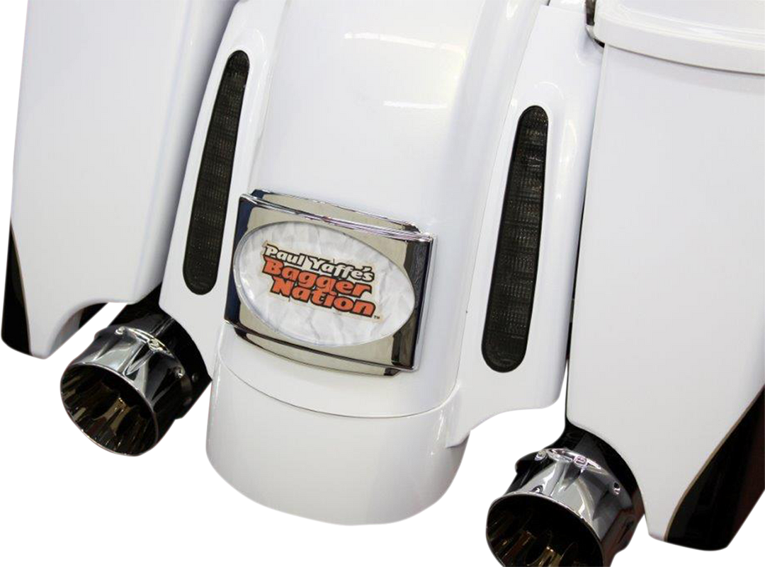 PAUL YAFFE BAGGER NATION License Plate Frame - CVO - Chrome PYO:USLP3-C