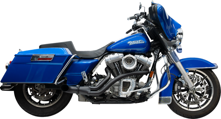 TRASK 2-into-1 BMF Exhaust System - Twin Cam - Black TM-5745BK